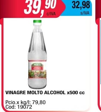 Maxiconsumo Vinagre Molto Alcohol x 500cc oferta