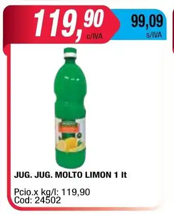 Maxiconsumo Jug. Jug. Molto Limon 1 lt oferta