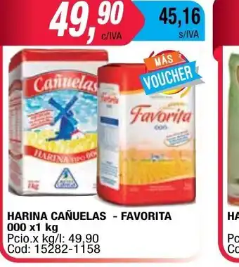 Maxiconsumo Harina Cañuelas- Favorita 000 x 1kg oferta