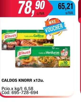 Maxiconsumo Caldos Knorr x 12u oferta