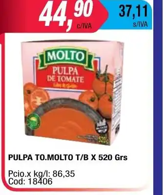 Maxiconsumo Pula To.Molto T/B x 520grs oferta