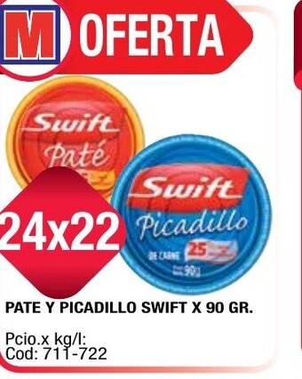 Maxiconsumo Pate y Picadillo Swift x 90 gr oferta