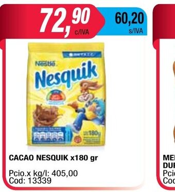 Maxiconsumo Cacao Nesquik x 180gr oferta