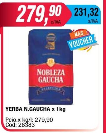 Maxiconsumo Yerba N.Gaucha x 1 kg oferta