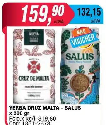 Maxiconsumo Yerba Druz Malta-Salus x 500gr oferta