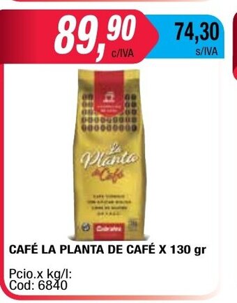 Maxiconsumo Cafè La Planta De Cafè x 130 gr oferta