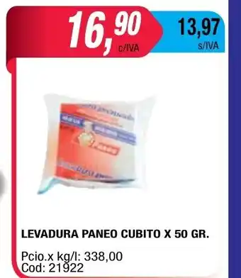 Maxiconsumo Levadura Paneo Cubito x 50gr oferta