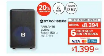 Carrefour Parlante blare stromberg 20% descuento oferta