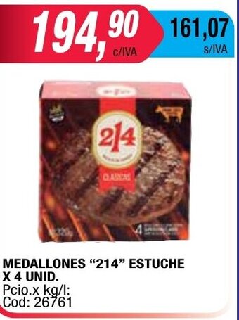 Maxiconsumo Medallones "214" Estuche x 4 unid oferta