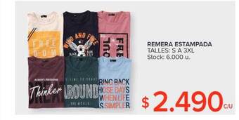 Carrefour Remera estampada oferta