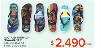 Carrefour Ojota estampada hawaianas oferta