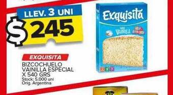 Carrefour Maxi Exquisita bizcochuelo vainilla especial oferta