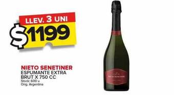 Carrefour Maxi Nieto senetiner espumante extra brut oferta