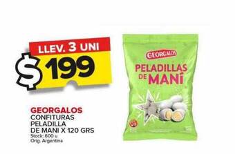 Carrefour Maxi Georgalos confituras peladilla de mani oferta