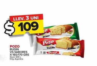 Carrefour Maxi Pozo budin vs sabores oferta