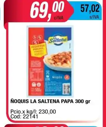 Maxiconsumo ñoquis La Saltena Papa 300gr oferta