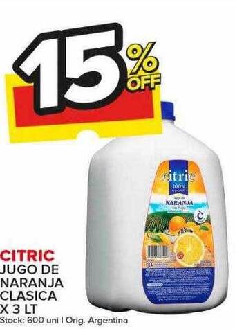 Carrefour Maxi Citric jugo de naranja clasica oferta