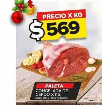 Carrefour Maxi Paleta congelada de cerdo x kg oferta