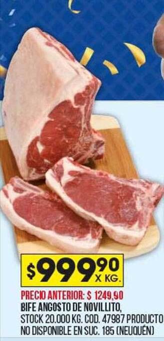 Coto Bife angosto de novillito oferta