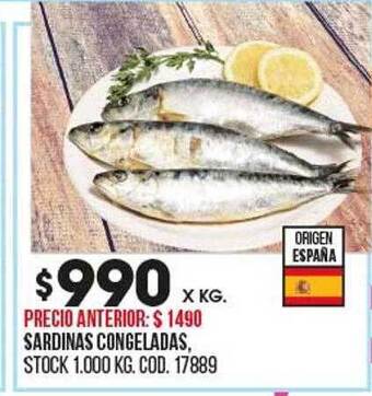 Coto Sardinas congeladas oferta
