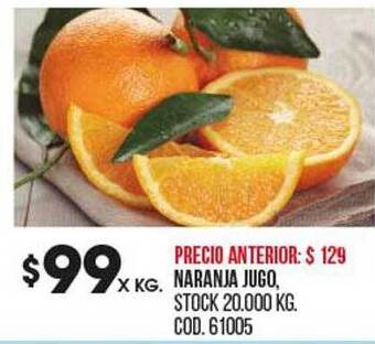 Coto Naranja jugo oferta