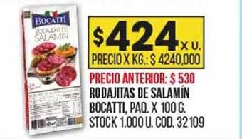 Coto Rodajitas de salamin bocatti oferta