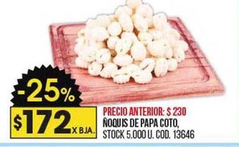 Coto Ñoquis de papa coto oferta