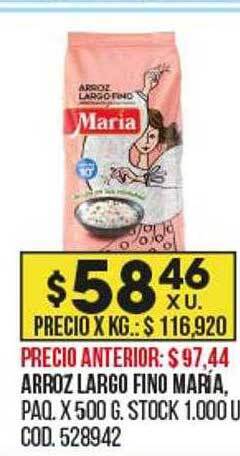 Coto Arroz largo fino maria oferta