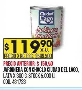 Coto Jardinera con choclo ciudad del lago oferta