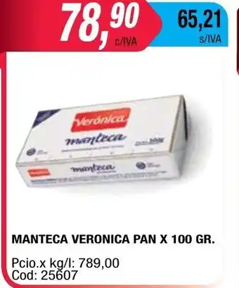 Maxiconsumo Manteca Veronica Pan x 100gr oferta