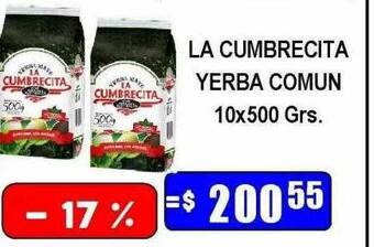 Dulcenter La cumbrecita yerba comun oferta
