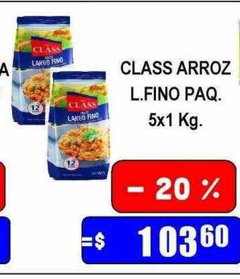 Dulcenter Class arroz l. fino paq. oferta