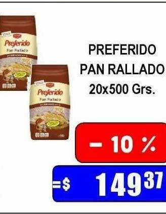 Dulcenter Preferido pan rallado oferta