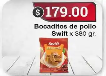 Supermercados Mayor Swift Bocaditos De Pollo 380gr oferta