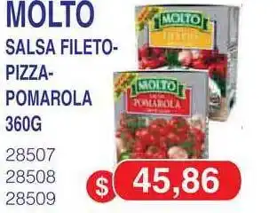 Masivos Molto Salsa Fileto-Pizza-Pomarola 360g oferta