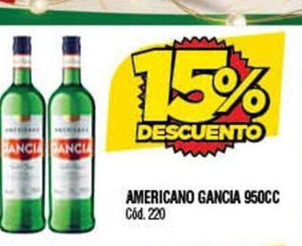 Supermercados Yaguar Americano Gancia 950cc oferta