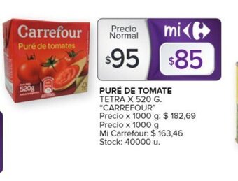 Carrefour Puré de Tomate oferta