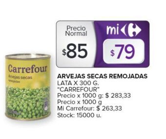 Carrefour Arvejas Secas Remojadas oferta