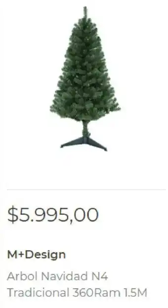 Easy Arbol Navidad N4 Tradicional 360Ram 1.5M oferta