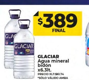 Supermayorista Vital Glaciar Agua Mineral Bidón x 6.3lt oferta