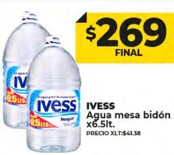Supermayorista Vital Ivess Agua Mesa Bidón x 6.5lt oferta