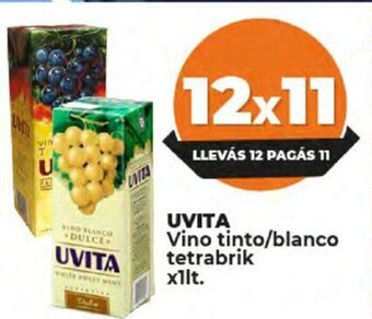 Supermayorista Vital Uvita Vino Tinto/Blanco Tetrabrik x 1lt oferta