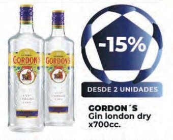 Supermayorista Vital Gordon's Gin London Dry x 700cc oferta