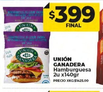 Supermayorista Vital Unión Ganadera Hamburguesa 2u x 140gr oferta