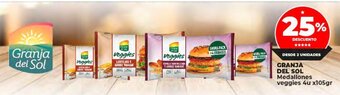 Supermayorista Vital Granja del Sol Medallones Veggies 4u x 105gr oferta