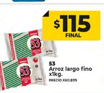 Supermayorista Vital 53 Arroz Largo Fino x 1kg oferta