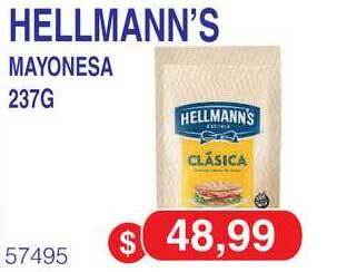 Masivos Hellmann's Mayonesa 237g oferta