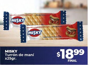 Supermayorista Vital Misky Turrón de Maní x 25gr. oferta