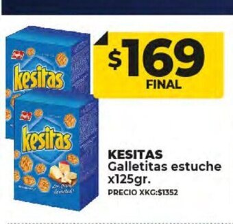 Supermayorista Vital Kesitas Galletitas Estuche x 125gr oferta