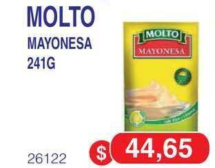 Masivos Molto Mayonesa 241g oferta